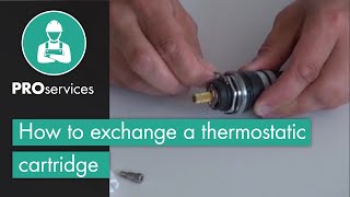 How to exchange a thermostatic cartridge [upl. by Adnilemre]