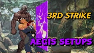 SF3 3rd Strike  All My 3RD STRIKE Urien AEGIS SETUPS amp Combo’s Extreme Difficulty [upl. by Gabby772]