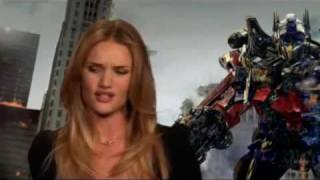 Rosie Huntington Whiteley Transformers 3 Interview [upl. by Utham]