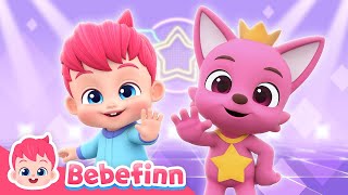 Freeze Bebefinn Dances Along Pinkfong and Hogi  EP113  Wonderstar Freeze Dance  Songs for Kids [upl. by Ahsek72]