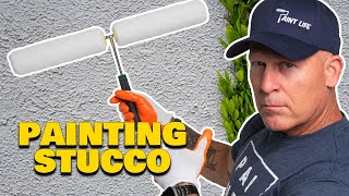 How to paint stucco The Best Way To Paint Stucco How to paint a house [upl. by Aelaza]