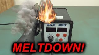 EEVblog 1171  Yihau WEP SMD Rework Station Meltdown [upl. by Fulvia]