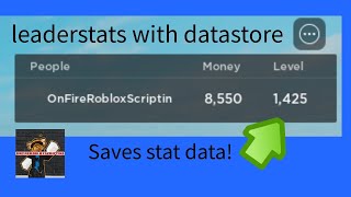 How to Make Leaderstats with Datastore in Roblox Studio [upl. by Yttig]