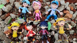 Boboiboy Galaxy  collection Halilintar Topan Gempa Angin Feng [upl. by Doro]