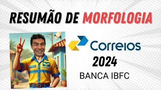 Resumão de Português para o concurso dos Correios 2024  Morfologia [upl. by Pierpont]