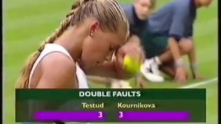 Anna Kournikova vs Sandrine Testud 2000 Wimbledon R1 [upl. by Nhguahs]