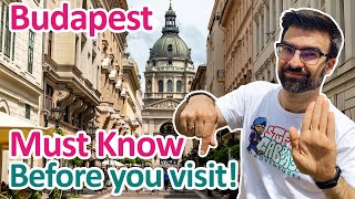 BUDAPEST 15 Things you MUST KNOW before visiting  Hungary Travel Guide [upl. by Urbanna]