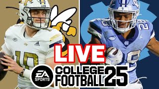 Georgia Tech at North Carolina  101224 Simulation EA College Football 25 [upl. by Eiramlatsyrc]