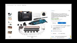 Tacklife RTD36AC 200W Rotary Tool Kit Part 3 [upl. by Waller]