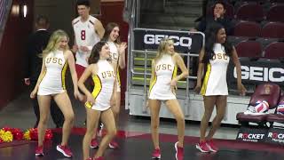 ▶️ USC Song Girls Tusk ❤️💛 USC Trojans Pac12 College Volleyball [upl. by Avlasor291]