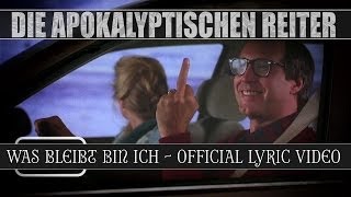 DIE APOKALYPTISCHEN REITER  Was Bleibt Bin Ich OFFICIAL LYRIC VIDEO [upl. by Egroej]