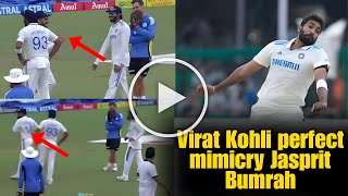 Virat Kohli back to old shenanigans with perfect Jasprit Bumrah mimicry [upl. by Limay146]