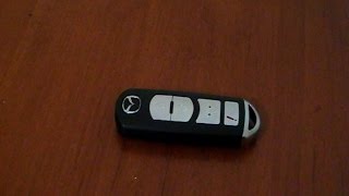 How To  Mazda 3 key fob battery replacement [upl. by Ariik]