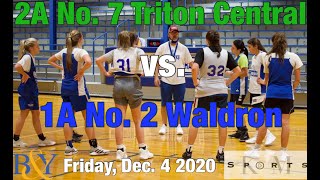 IHSAA GBB  2A 7 Triton Central Lady Tigers at 1A 2 Waldron Lady Mohawks [upl. by Carlin]