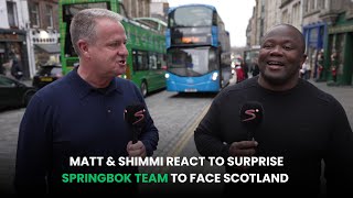 Matt amp Shimmi React To Springbok Team To Face Scotland  What Goes On Tour [upl. by Dong]