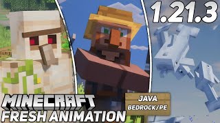 Fresh Animations 1211214 Texture Pack Minecraft PE amp Java🏅 [upl. by Ssegrub]