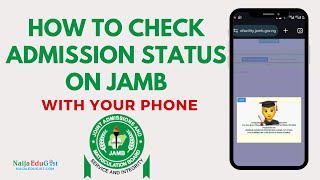 How To Check Admission Status on JAMB Portal efacility  How To Accept Admission on JAMB CAPS 2024 [upl. by Maiga]