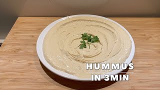 Hummus selber machen in 3min einfach schnell und lecker [upl. by Suzette]