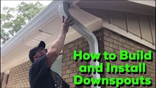 How to Build and Install Downspouts  DIY Easy Step by Step Process [upl. by Danialah]