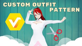 Vroid Studio Outfit  Custom Pattern [upl. by Elem]