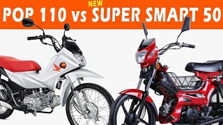 COMPARATIVO POP 110i VS SUPER SMART 50 XY50  Fichas Cores Preços e consumos [upl. by Iy]