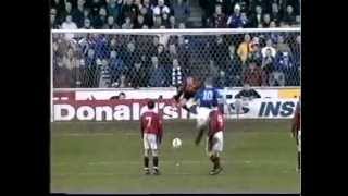 Jorg Albertz Goal vs Aberdeen SPL 12th jan 1997 [upl. by Arihppas]