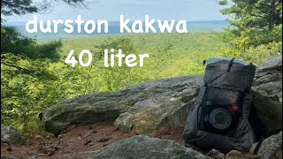 Durston Kakwa 40 appalachiantrail durstongear [upl. by Wawro551]