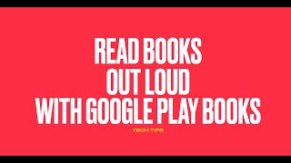 Tech Tips Read Books Out Loud with Google Play Books on a Pixelbook [upl. by Yramesor896]