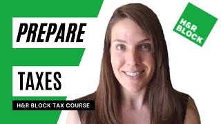 HampR Block Income Tax Preparation Classes Free [upl. by Daberath]