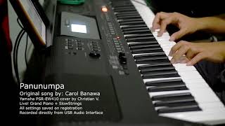 Panunumpa  Piano Instrumental Yamaha PSREW410 [upl. by Aneeg671]