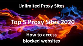 Top 5 Proxy Site List  Unlimited Proxy Sites  How to access blocked websites [upl. by Airak817]