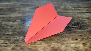 Paper Airplane Flies OVER 500 FEETs  How to FOLD [upl. by Joellyn820]