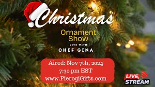 Christmas Ornament Show Pierogi Themed Ornaments Aired 110724 [upl. by Imar]