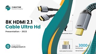 CABLETIME 8K HDMI 21 cable 48Gbps Braided Unboxing And Review Superior Resolution 8K60Hz4K120Hz [upl. by Aranat]