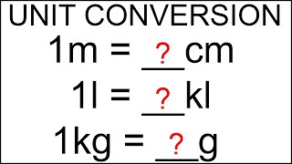 Unit Conversion Maths  How To Convert Units  Convert mm cm m and km  Measurement Table [upl. by Wiersma638]