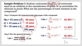 Percent Composition and Chemical Formulas  General Chemistry 1 [upl. by Otsedom802]