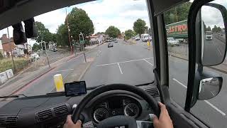 HGV CLASS 2 POV DAF CF  DELIVERY DRIVER [upl. by Ahsitak156]