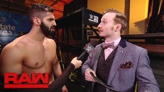 Jack Gallagher challenges Ariya Daivari to a duel Raw Dec 26 2016 [upl. by Uv583]