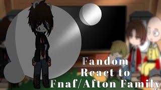 Fandoms reacts to FnafAfton Family  Emerald  16 [upl. by Ojyma]