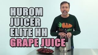 Hurom juicer Elite HH Grape Juice [upl. by Lona]