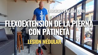 Ejercicios con PATINETA 🛹  Terapia en casa lesión médular [upl. by Tobias913]