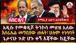 Addis Daily News ሶማሊያ አሁን አበዛችው አዲሱ የመቋዲሾ ትንኮሳ መዘዝ አለውእስራኤል መግቢያው ጠፋት፣ ሁሉም ተነሳባት [upl. by Eiznik75]