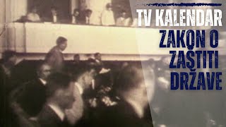 TV kalendar Zakon o zaštiti države [upl. by Ellevehs]