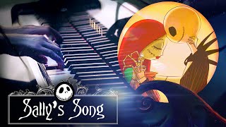 quotSallys Songquot  Tim Burtons The Nightmare Before Christmas HD Piano Cover Movie Soundtrack [upl. by Atorod]