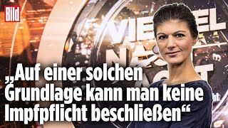 Jeder hat das Recht über eine Impfung zu entscheiden  Sahra Wagenknecht bei „Viertel nach Acht“ [upl. by Lipinski]