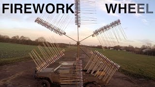 Giant Rocket Powered Firework Wheel 2 million subscribers [upl. by Let]