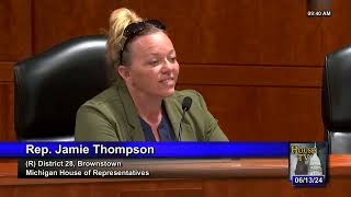 Michigan Social Work Licensure Modernization Acts June 24 Representative Thompson Question amp Answer [upl. by Fernande]