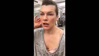 Milla Jovovich  Instagram workout part 2 January 31 2019 [upl. by Barbee]