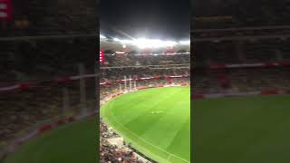 Perth Optus Stadium quarter time  Richmond v Essendon AFL Dreamtime [upl. by Ellerihs66]