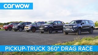 XClass vs Amarok vs Hilux vs Ranger vs L200  360° DRAG amp ROLLING RACE [upl. by Clynes]